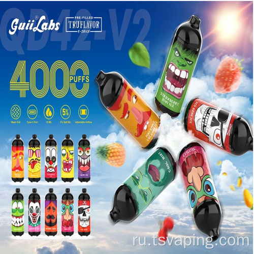 Guii Labs 4000Puffs одноразовый патровый пюре -пюре